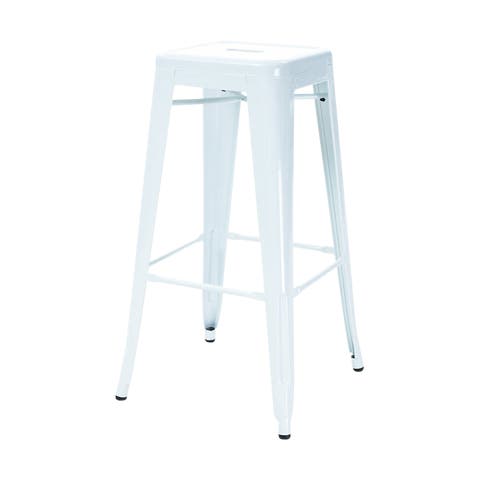 Metalen barkruk wit - 77 cm