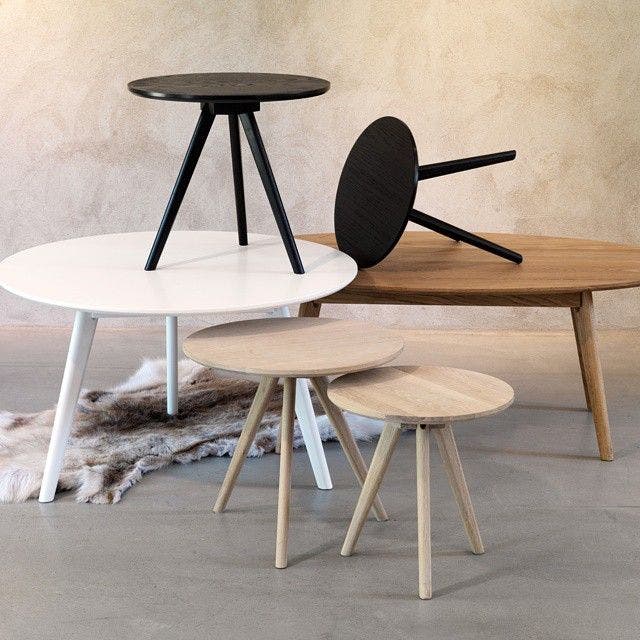 Yumi ovale houten salontafel naturel - 130 x 65 cm - koffietafel - moderne - scandinavisch - woonkamer