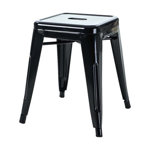 Metalen krukje zwart - 45 cm