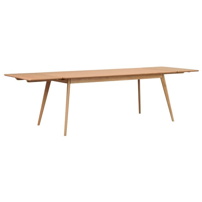 Yumi verlengstuk naturel voor Yumi eettafel - 45 x 90 cm - tafel - eetkamertafel - eikenhout - rechthoekig - scandinavisch - verlengbare eettafel