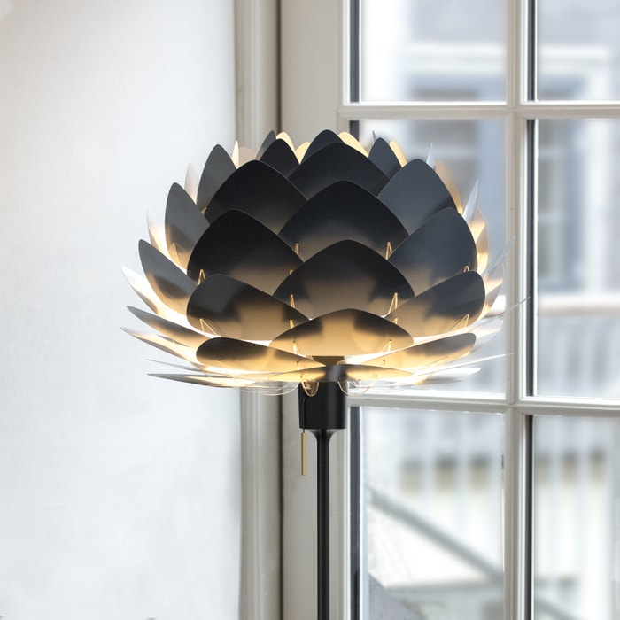 Aluvia Mini lampenkap anthracite grey - Ø 40 cm - donkergrijs - artichok - zwart