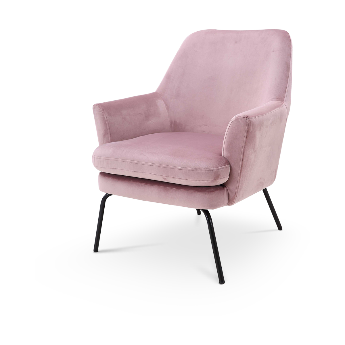 Jez velvet fauteuil roze