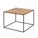 Sil houten salontafel naturel - 60 x 60 cm