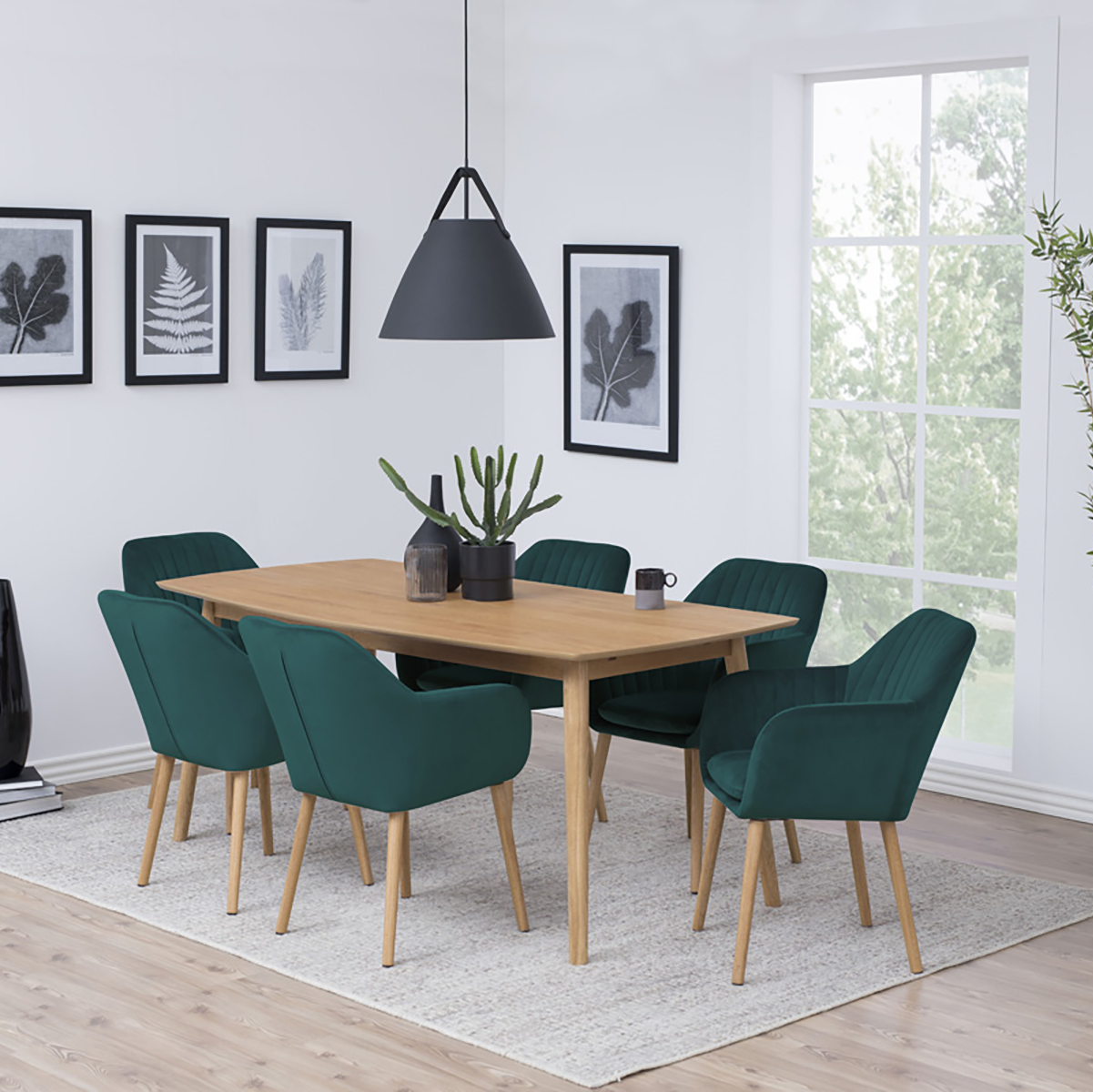 Djura velvet eetkamerstoel turquoise - fluwelen - zee blauw