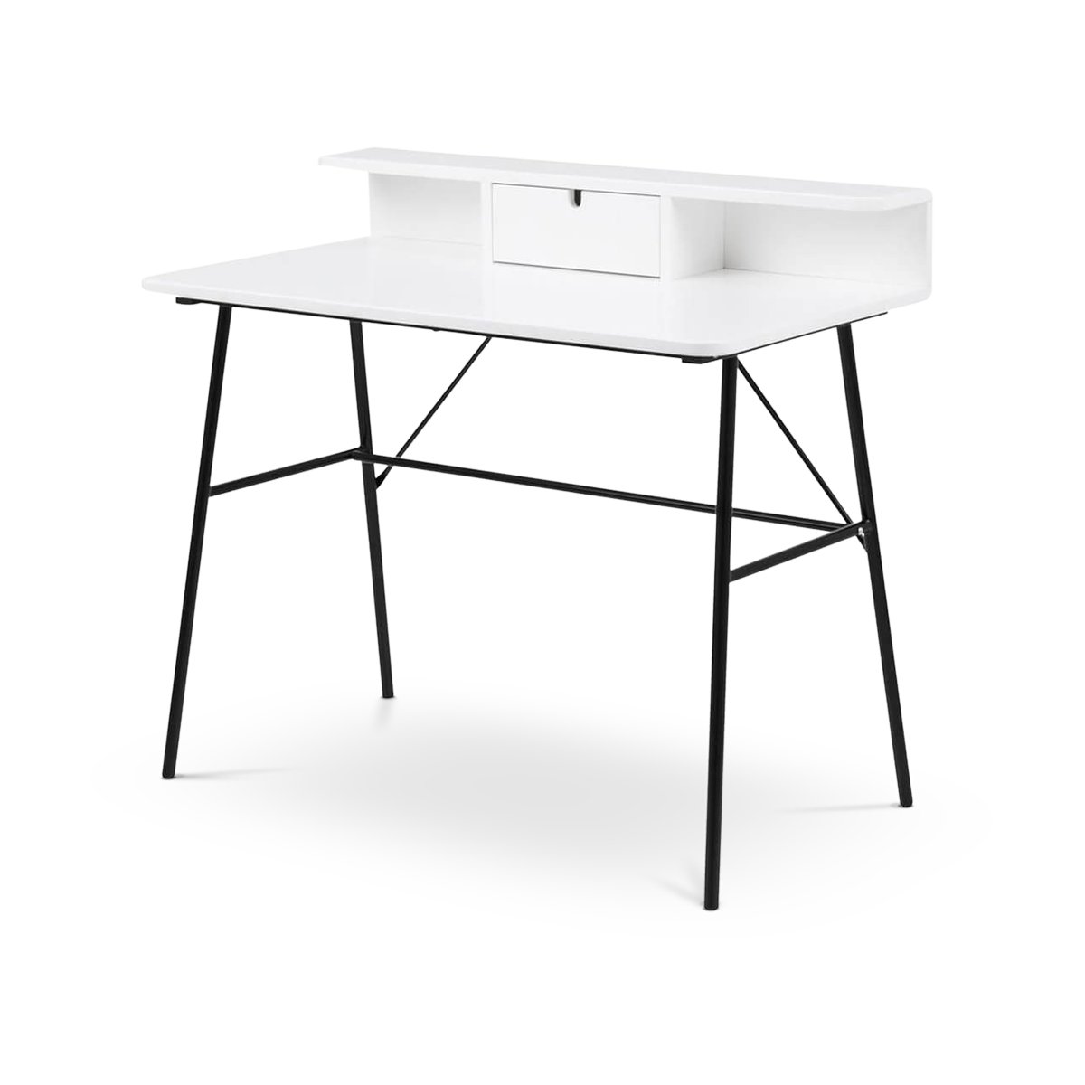 Lot houten bureau wit - 100 x 55 cm