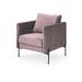 Lynn velvet fauteuil roze