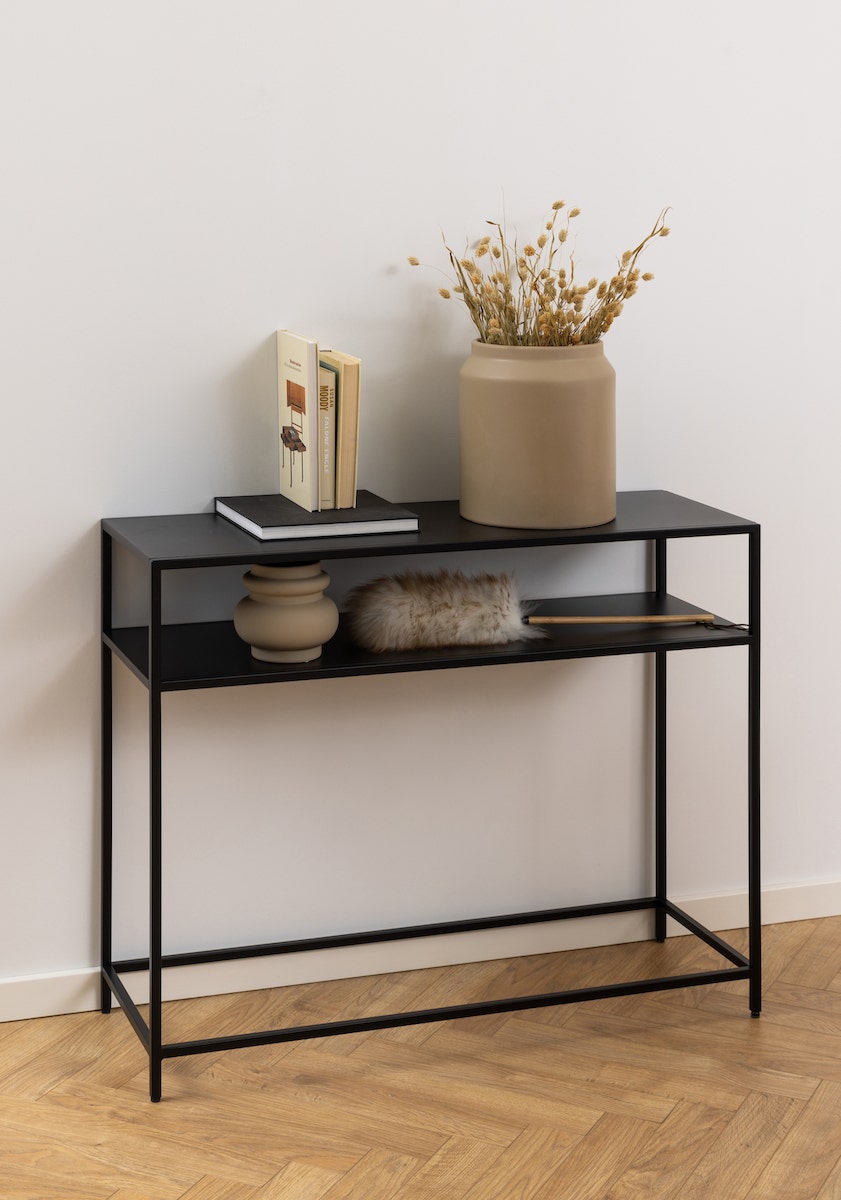 side table metaal zwart