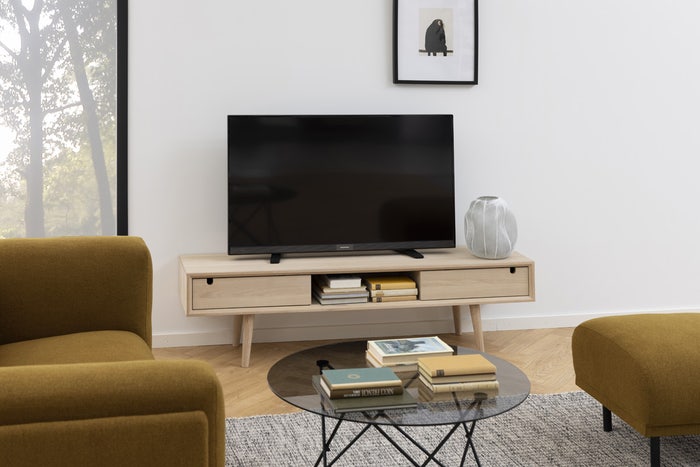 Roosje houten tv meubel naturel - 160 x 43 cm  dressoir - sideboard - eiken