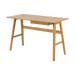 Lisanna houten bureau naturel - met lade - 120 x 60 cm