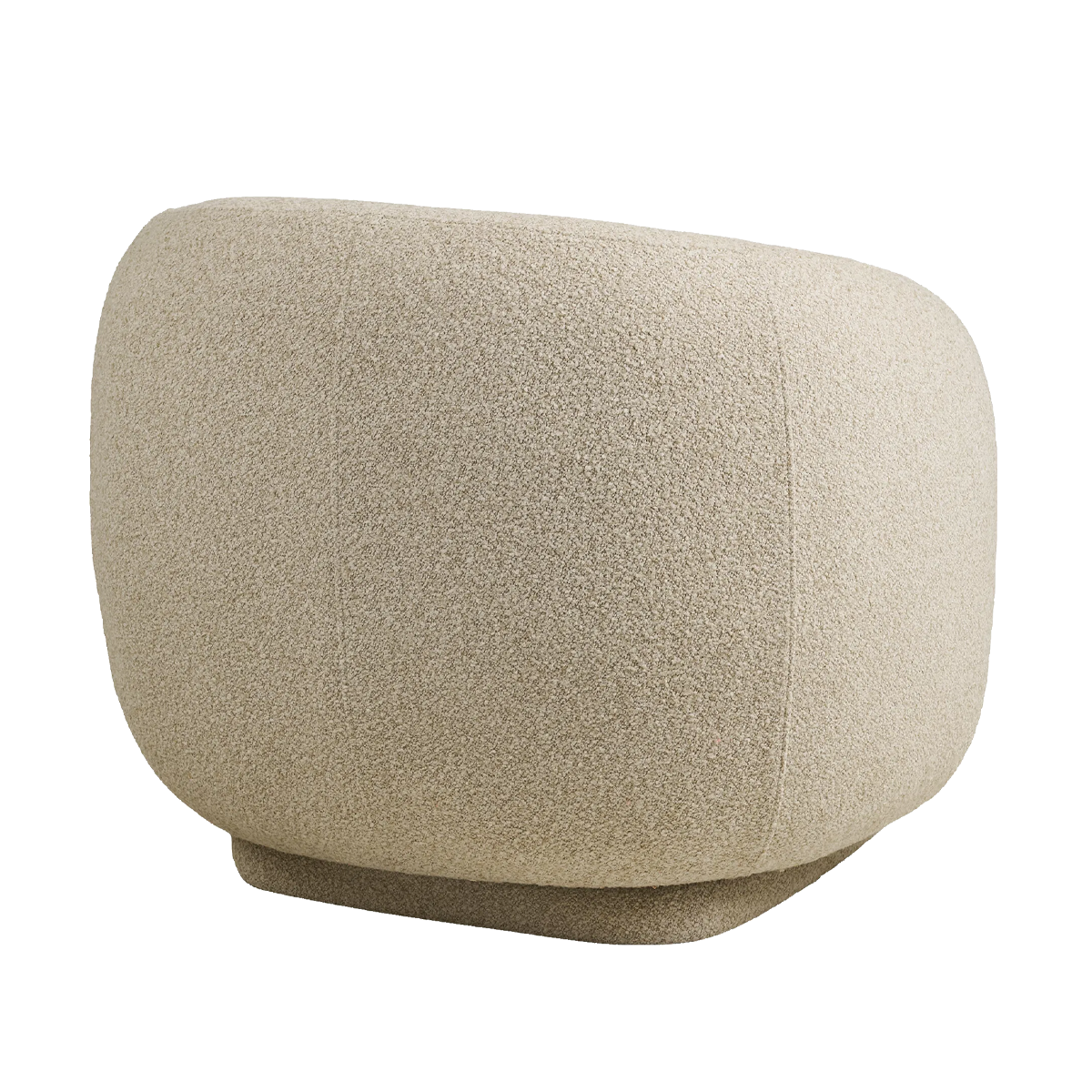 Achterzijde van Haylie draaibare fauteuil zand