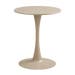 Amyra metalen tuintafel beige - Ø60 x 72 cm