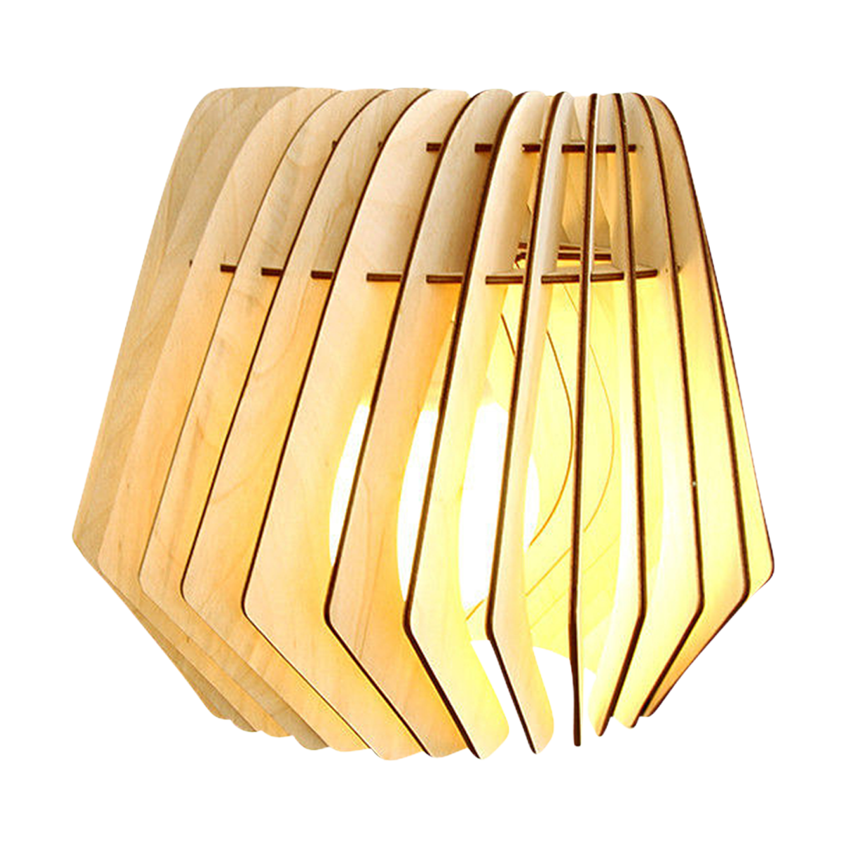 Spin M houten lampenkap medium - Ø 37 cm