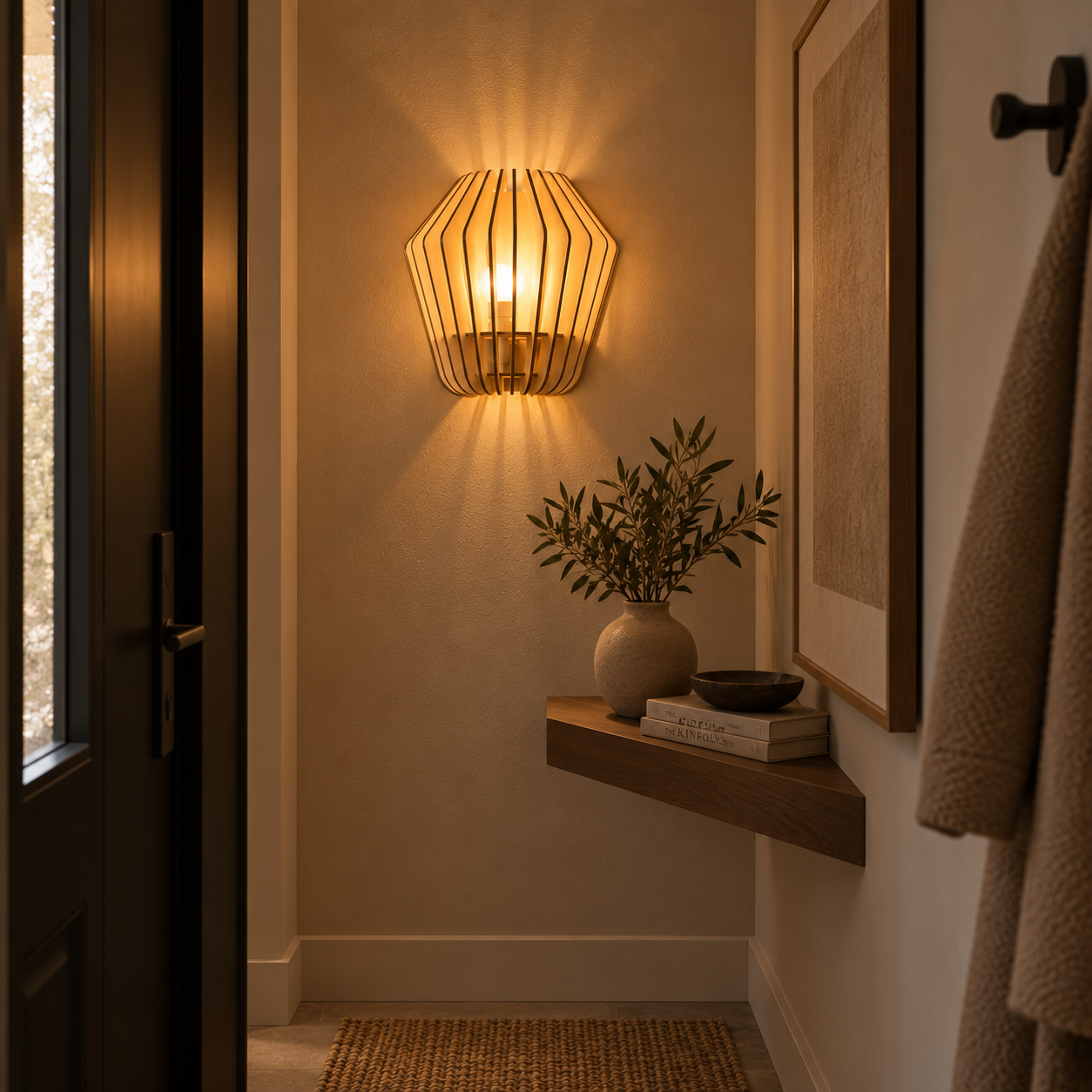 Wall Spin houten muurlamp medium  