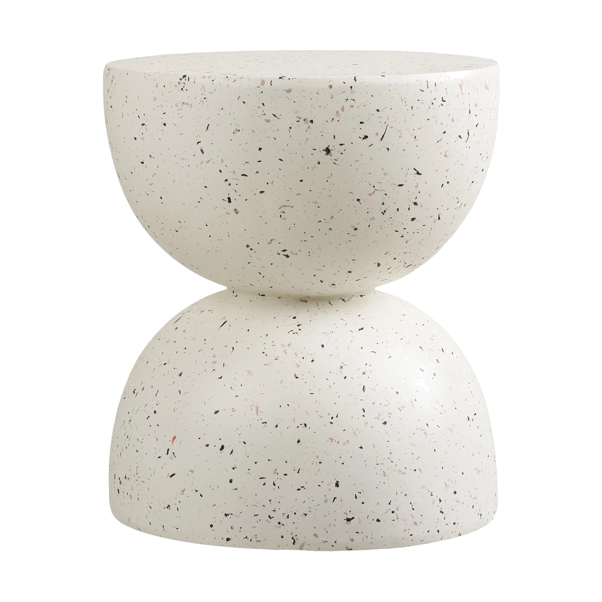 Bona fiberclay bijzettafel gebroken wit -  Ø40