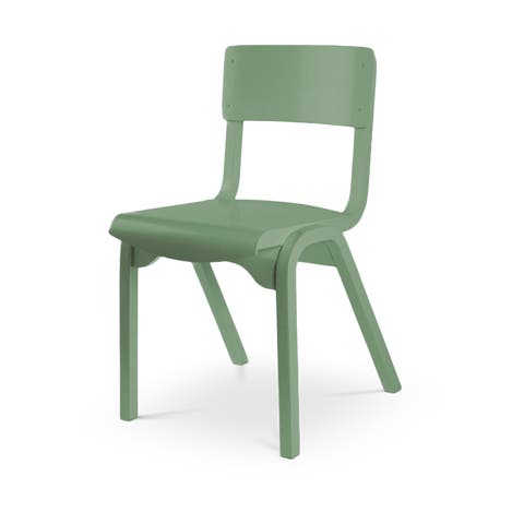 Fern houten eetkamerstoel lichtgroen