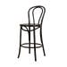 Vienna Thonet No. 18 houten barkruk black stained - 65 cm