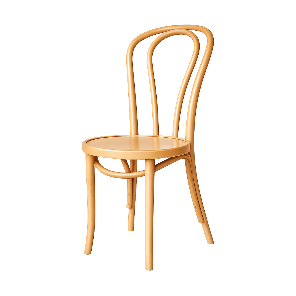 Vienna Thonet No. 18 houten bistrostoel naturel 
