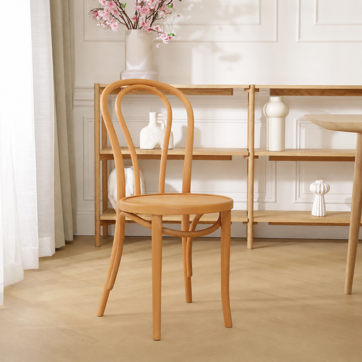 Vienna Thonet No. 18 houten bistrostoel naturel  - eetkamerstoel - design - eettafelstoel - bistro stoel - klassiek - cafe stoel