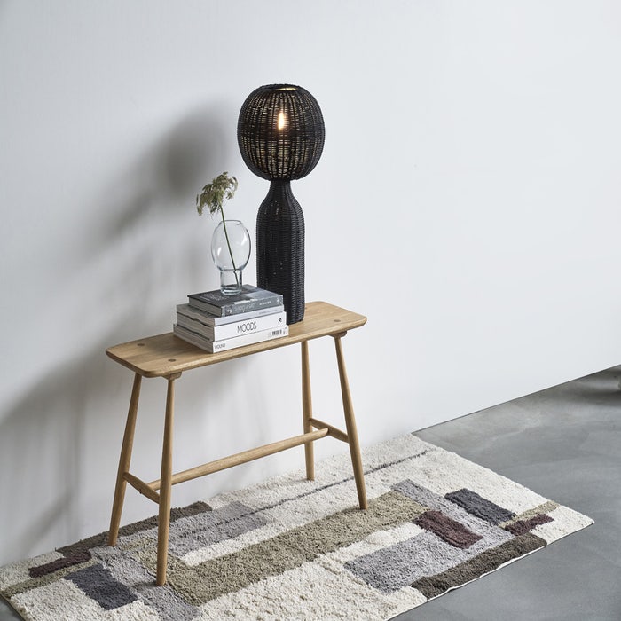 Bodo houten bankje naturel - 90 x 45 cm - eikenhout - eetbankje - zitbankje - naturel