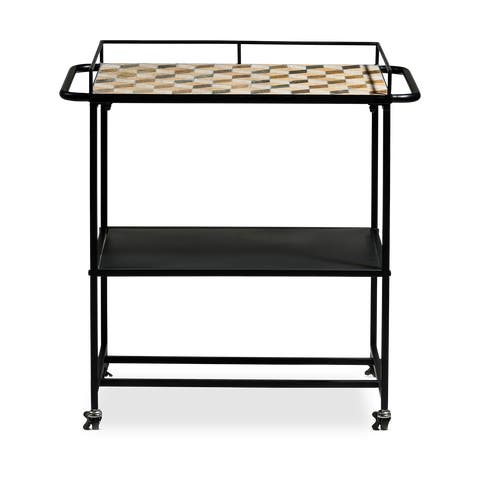 Karv metalen keuken trolley zwart