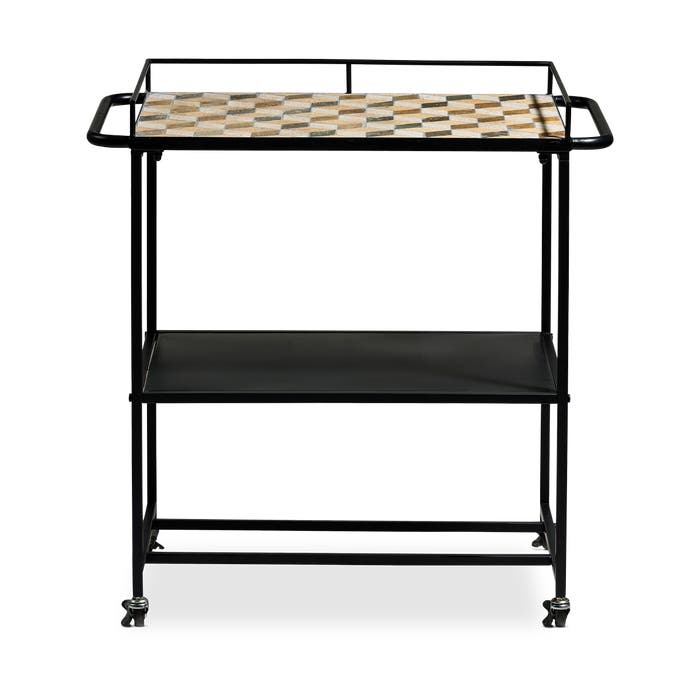 Karv metalen keuken trolley zwart