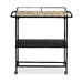 Karv metalen keuken trolley zwart