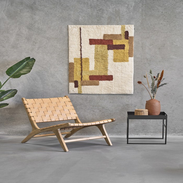 Svir bijzettafel zwart - 40 x 45 cm - tafeltje - industrieel - bij bank - dienblad