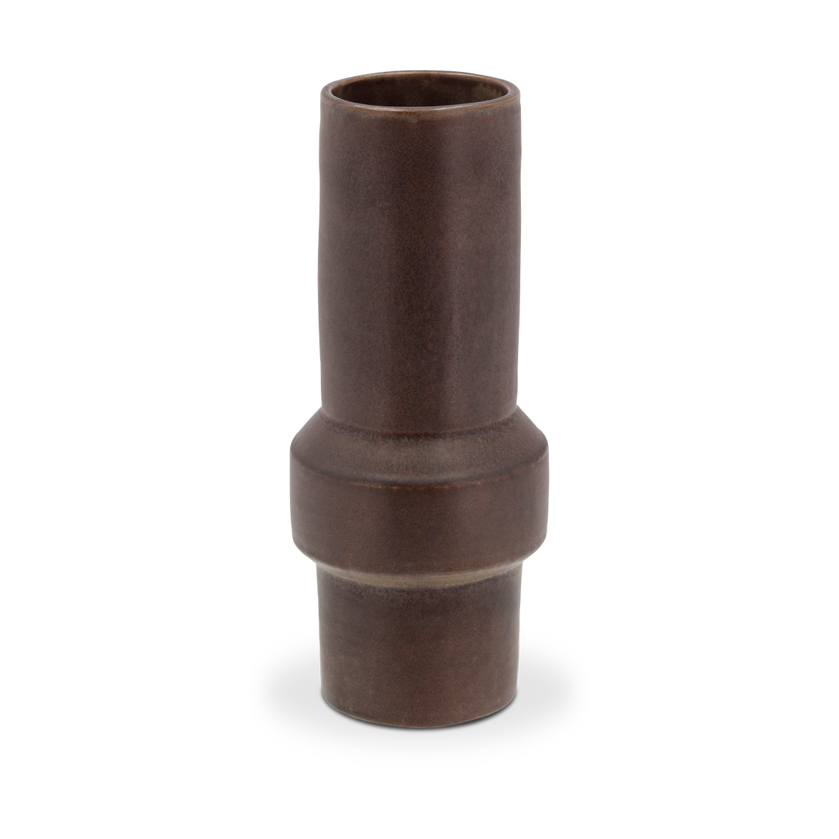 Rost vaas donkerbruin - 12 x 30 cm