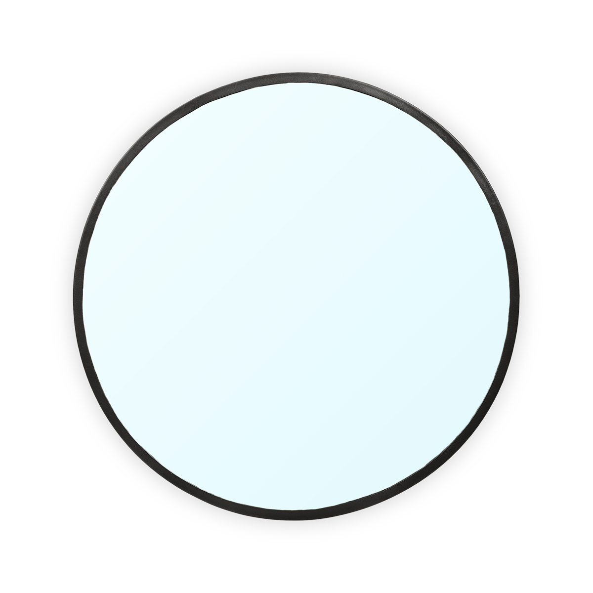 Vardo ronde wandspiegel zwart - Ø 50 cm