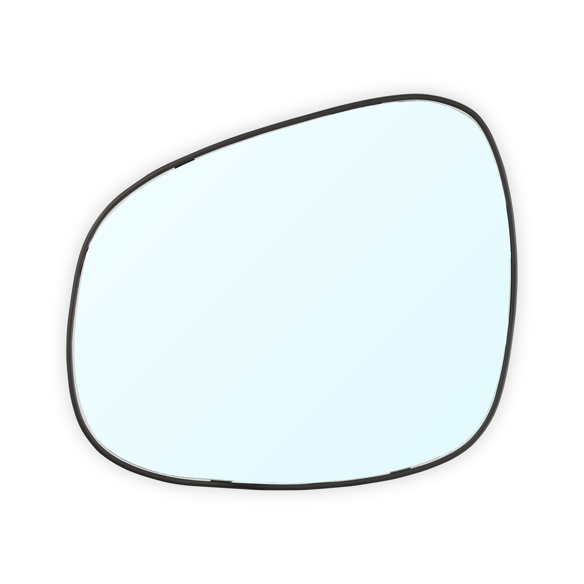 Venja asymmetrische spiegel zwart - 42 x 50 cm