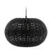 Werna rattan hanglamp zwart - 40,5 x 25 cm