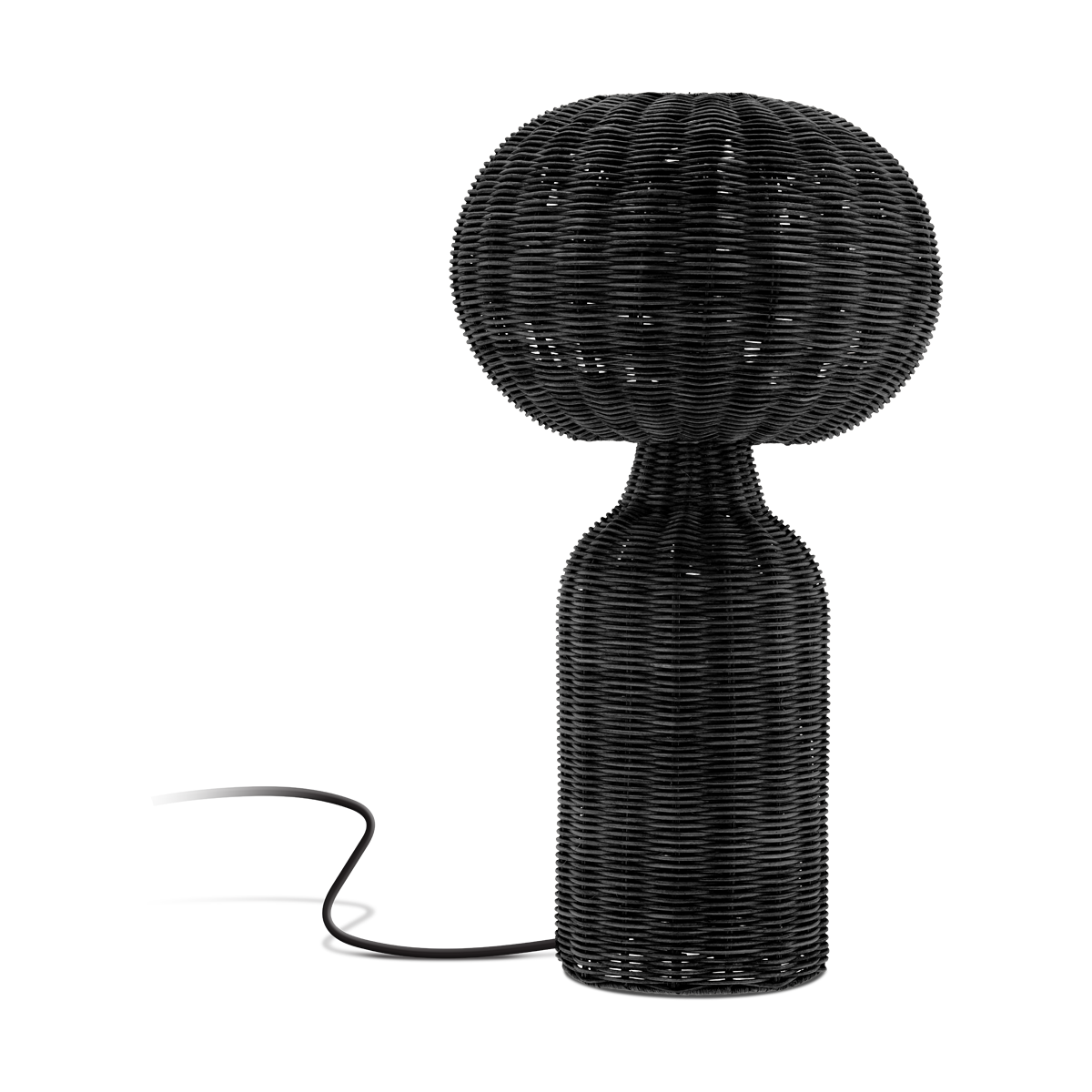 Werna rattan tafellamp zwart - 30 x 53.5 cm