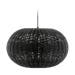 Werna rattan hanglamp zwart - 50 x 30 cm