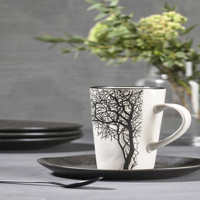 Hela keramieken mok beige - 9 cm  - koffiemok - groot - beker
