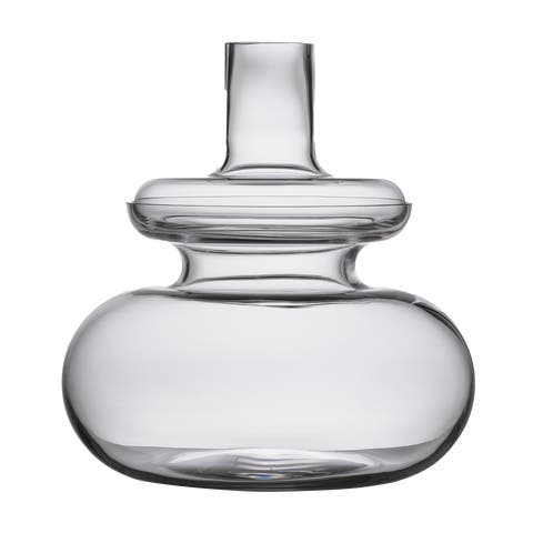 Inu glazen vaas 2 delig - 33 x 32 cm