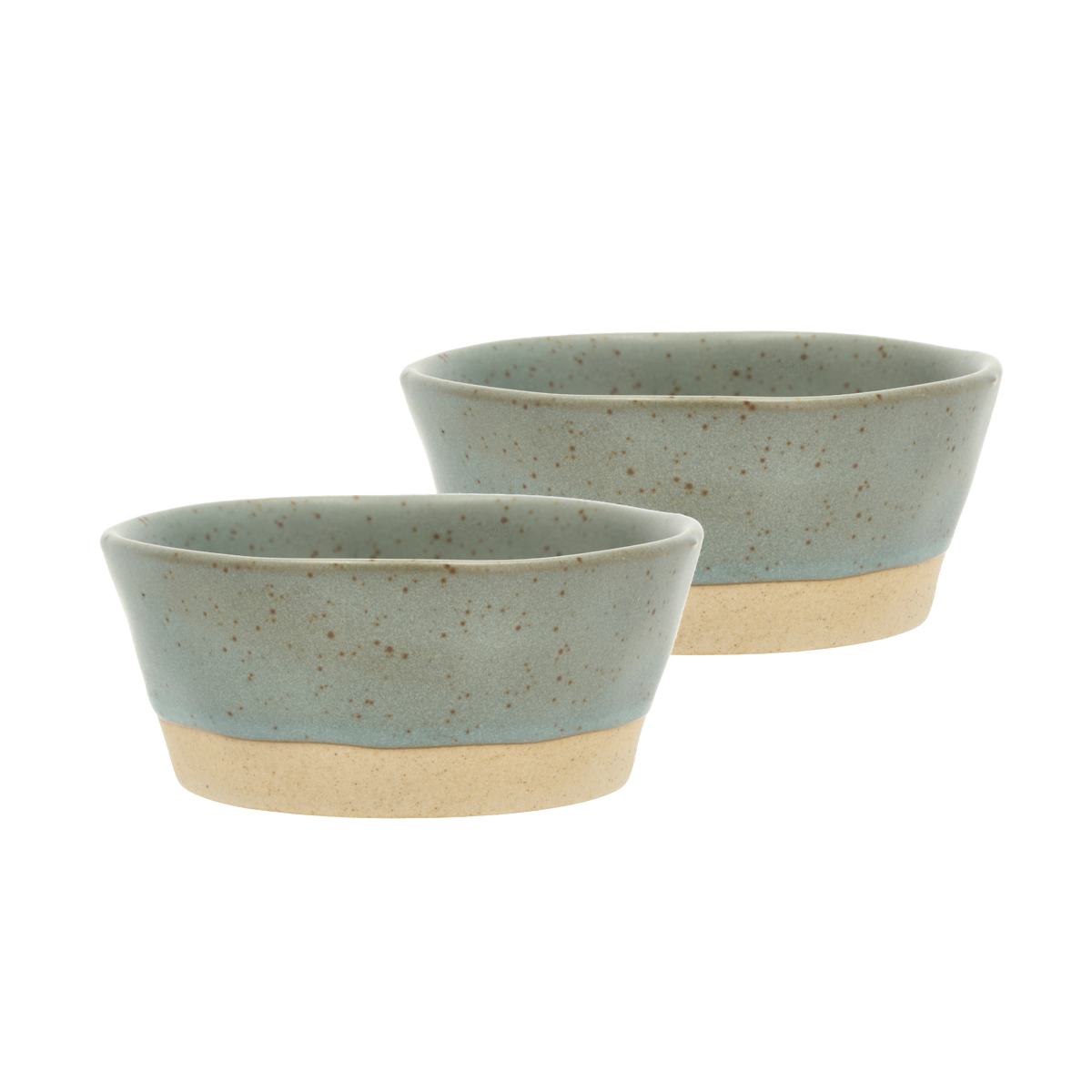 Evig porseleinen serveerschaaltjes groen - set van 2 - 10 x 4.5 cm