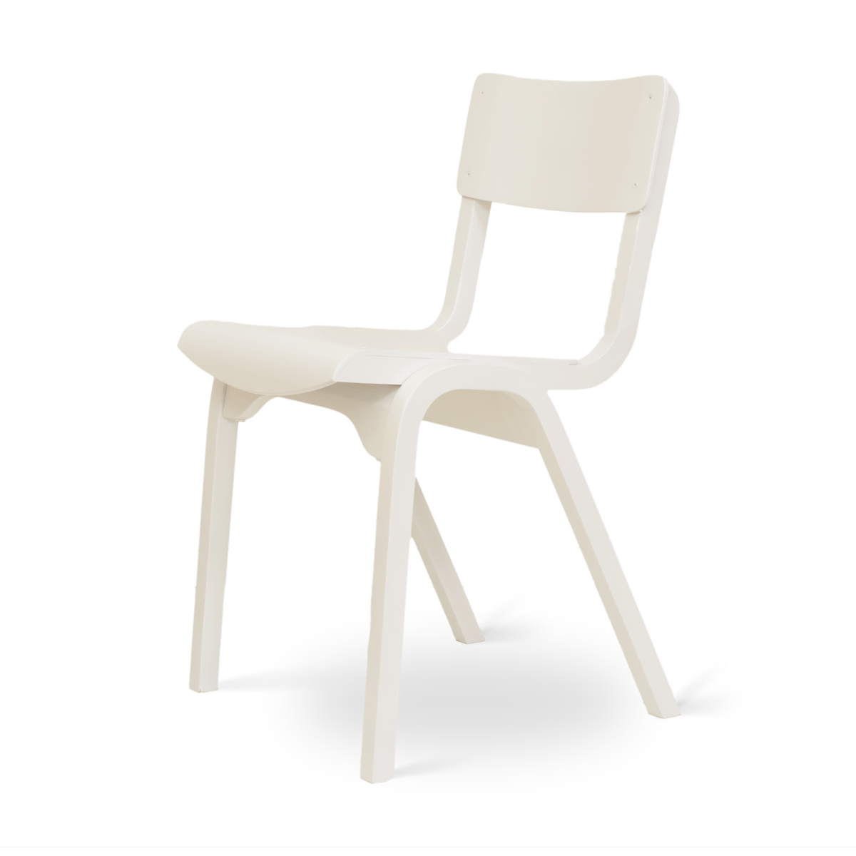 Fern houten eetkamerstoel wit