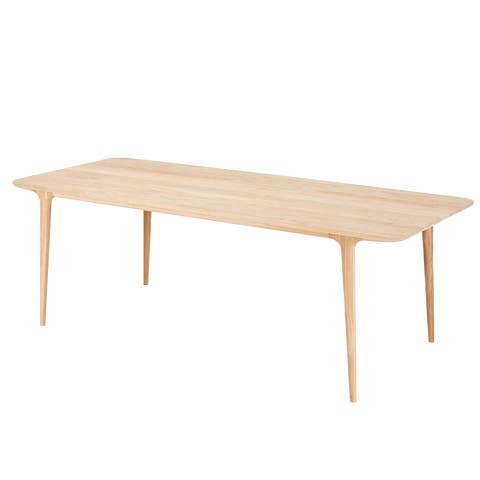 Fawn table houten eettafel whitewash - 220 x 90 cm