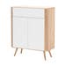 Ena dresser 90 houten ladekast whitewash - 90 x 110 cm