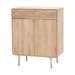 Fawn cabinet houten opbergkast whitewash - 90 x 110 cm