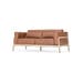 Fawn sofa 2 seater bank dakar leather whiskey 2732 - 180 cm