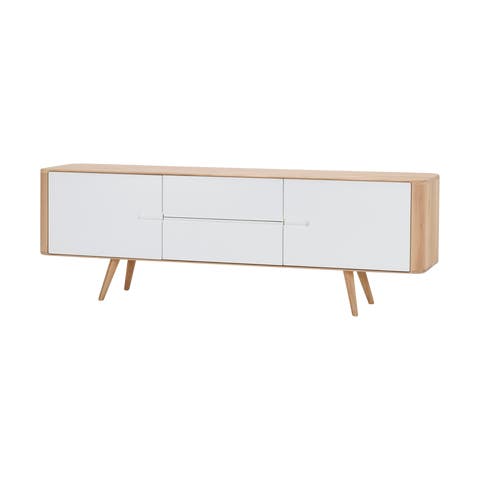 Ena sideboard houten dressoir whitewash - 180 cm