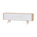 Ena sideboard houten dressoir whitewash - 180 cm