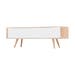 Ena lowboard houten tv meubel whitewash - 135 x 42 cm