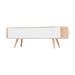 Ena lowboard houten tv meubel whitewash - 135 x 55 cm