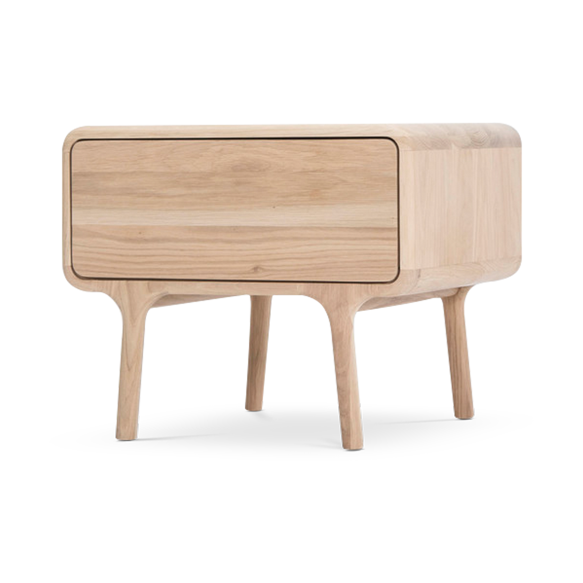 Fawn nightstand houten nachtkastje whitewash - 53 x 43 cm