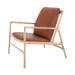 Dedo easy chair whitewash - dakar leather whisky zitting