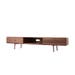Fawn lowboard 2 drawers houten tv meubel walnut - 220 x 45 cm
