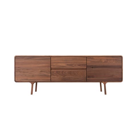 Fawn sideboard houten dressoir walnut - 180 x 45 cm
