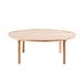 Mu coffee table houten salontafel whitewash - Ø 100 cm
